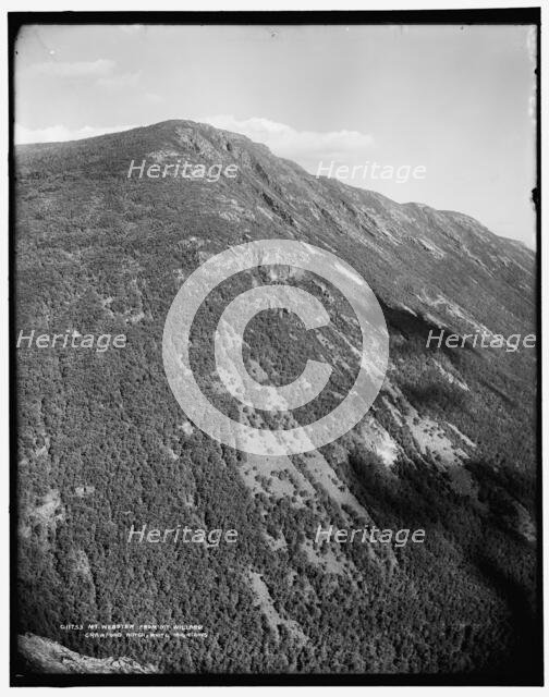 Mt. Webster from Mt. Willard, Crawford Notch, White Mountains, between 1890 and 1901. Creator: Unknown.