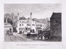 The Spaniards Inn, Hampstead Heath, Hampstead, London, c1840. Artist: Anon