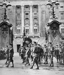 The Prince of Wales commissioned in the Grenadier Guards, London, August 1914. Artist: Unknown