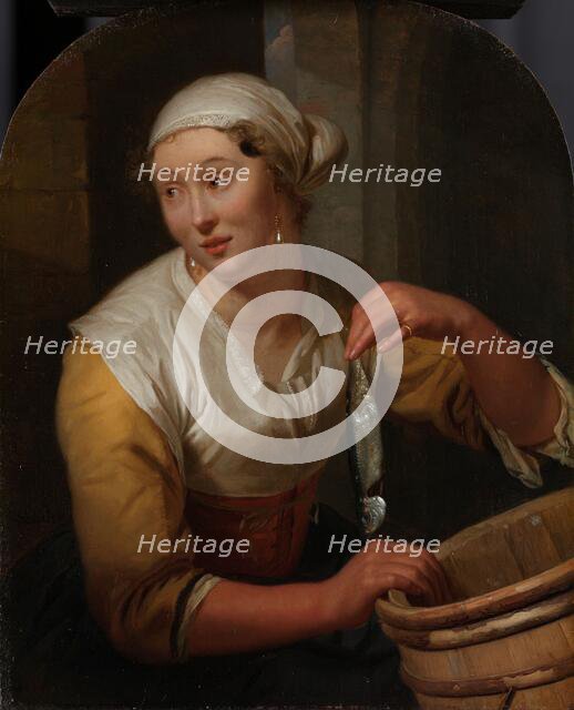 Woman Selling Herrings, 1675-1680. Creator: Godfried Schalcken.