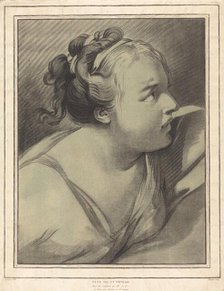 Tête de Putiphar (Potiphar's Wife), 1770/1780. Creator: Louis Marin Bonnet.