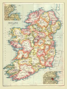 Map of Ireland, 1902.  Creator: Unknown.