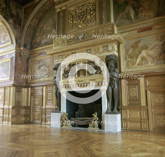 The ballroom at Fontainebleau, 16th century. Artist: Unknown