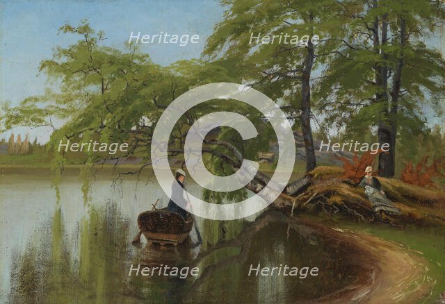 Girls on the beach, 1869. Creator: Fanny Churberg.