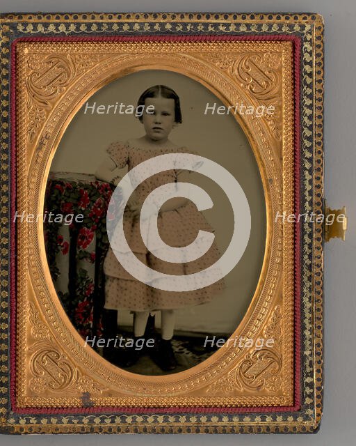 Untitled (Portrait of a Standing Girl), 1865. Creator: Unknown.