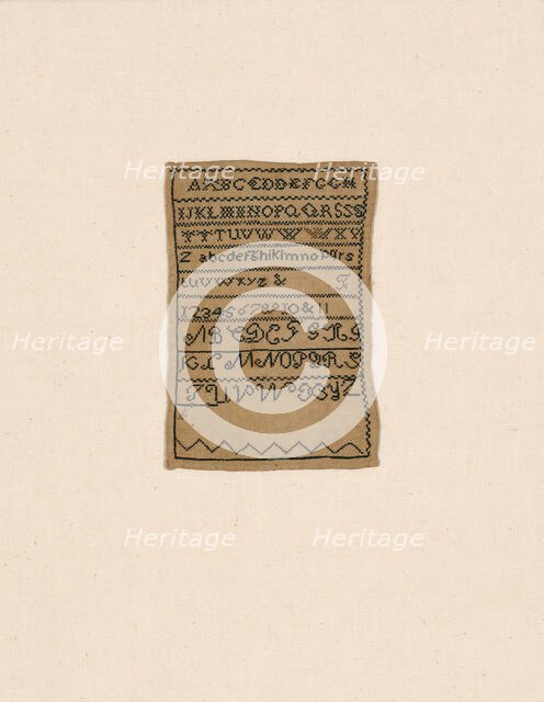 Sampler, United States, 19th century. Creator: Unknown.