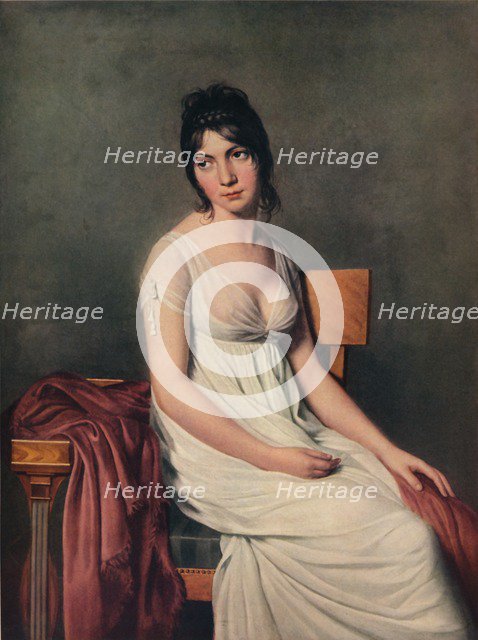 'Portrait of a Young Woman in White', 1798. Artist: Jacques-Louis David.