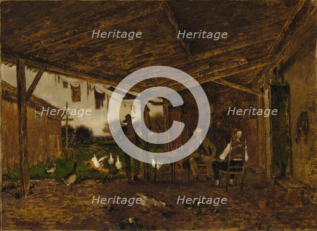 Friendly Neighbors, ca. 1909. Creator: Alfred Cornelius Howland.