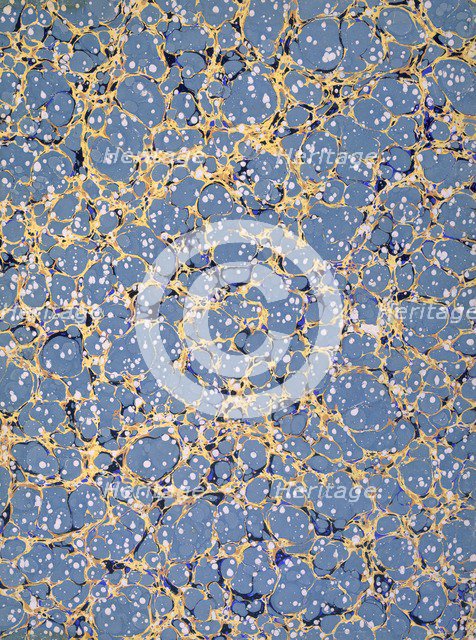 Marble endpaper, 1950s. Creator: English School (20th Century).