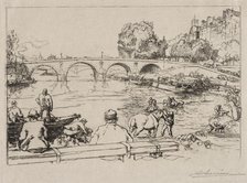LAbreuvoir at Pont Marie, 1912. Creator: Auguste Louis Lepère (French, 1849-1918).