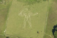 The Cerne Abbas Giant chalk hill figure, Dorset, 2015. Creator: Historic England.