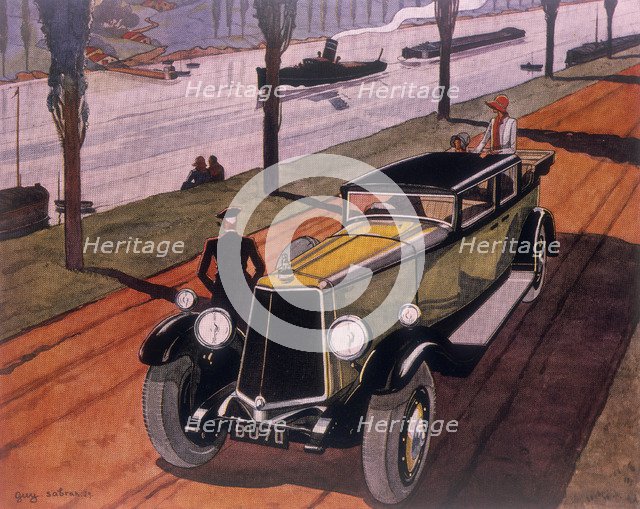 Poster advertising Armstrong Siddeley cars, 1930. Artist: Guy Sabran