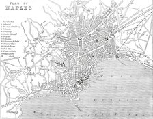 Plan of Naples, 1860. Creator: John Dower.