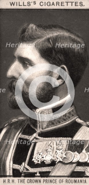 H.R.H The Crown Prince of Romania, 1908.Artist: WD & HO Wills