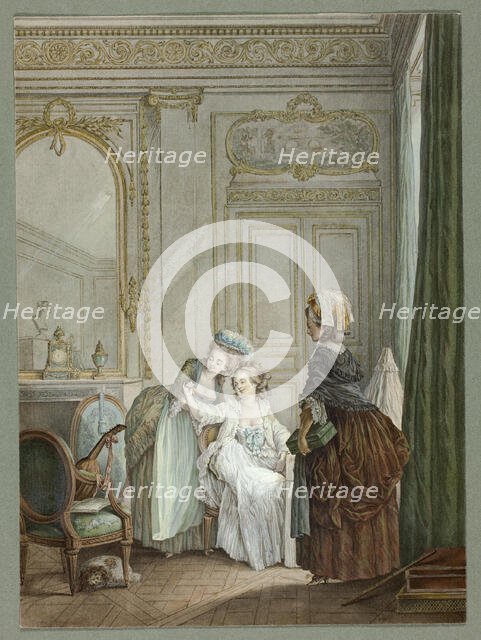 The Wardrobe Consultant, 1782. Creator: Nicolas Lavreince.