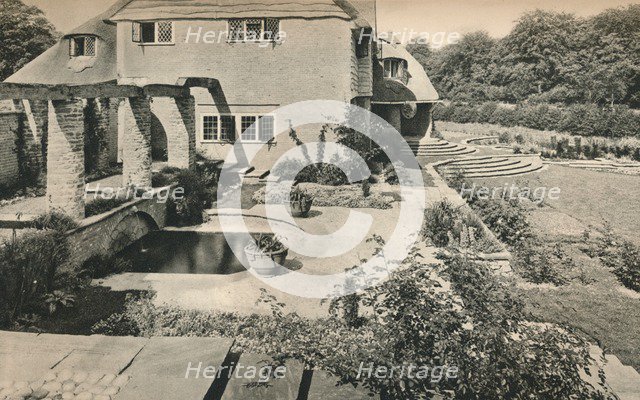 'Garden of Wood House Copse, Holmbury St. Mary. Looking East',  c1926. Artists: Oliver Falvey Hill, Unknown.