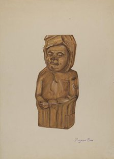 Woodcarving, c. 1937. Creator: Eugene Croe.