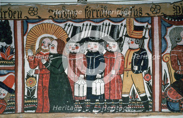 Depiction of the arrest of Christ, 19th century. Artist: Andres Palsson