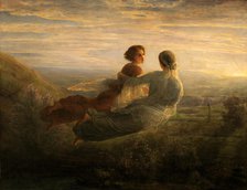 Le Poème de l'âme (Poem of the Soul). Le Vol de l'âme (The flight of the soul), 1854. Creator: Janmot, Louis (1814-1892).