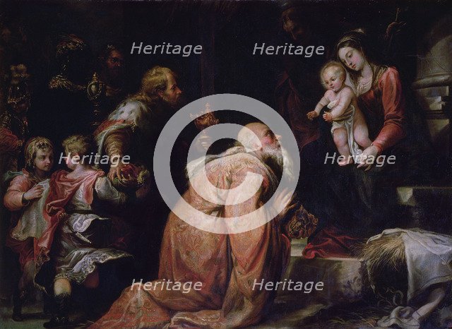 Adoration of the Magi', oil on canvas by Francisco Rizzi.