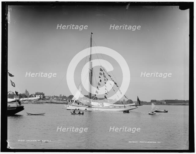 Galatea at anchor, 1886. Creator: Unknown.
