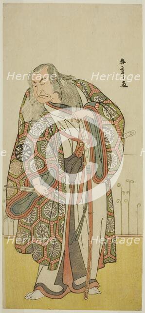The Actor Nakamura Nakazo I as the Sword Master Takuma Genryu (?) in the Play Edo no..., c. 1789. Creator: Shunsho.
