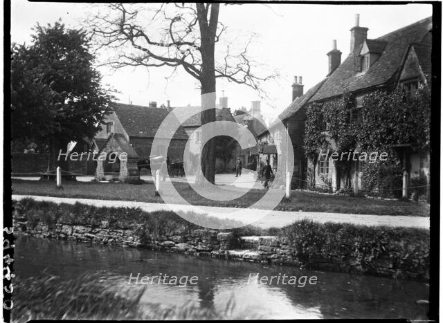 The Square, Lower Slaughter, Cotswold, Gloucestershire, 1928. Creator: Katherine Jean Macfee.