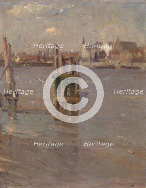 A View on the Scheldt, 1894. Creator: Frans Hens.