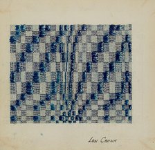 Coverlet, 1935/1942. Creator: Lon Cronk.