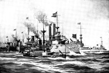 The Spanish-American War: vessels of the United States North Atlantic Squadron..., 1898. Creator: Unknown.
