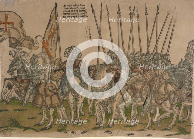 Ceremonial Procession in Bologna on 5 November 1529, on the Occasion of Charles V's Coronation by Po