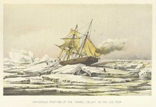 Dangerous position of the "Isabel" caught in the Lee Pack, 1853. Creator: Unknown.