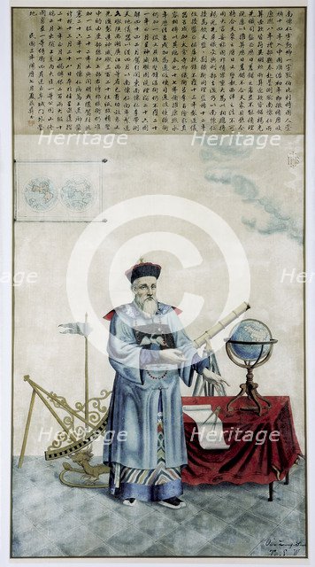 Portrait of the Jesuit Missionary Ferdinand Verbiest (1623-1688).