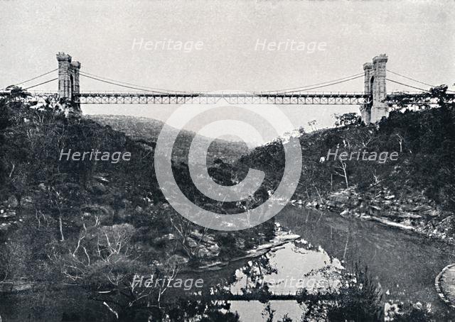'Suspension Bridge, Middle Harbour, c1900. Creator: Unknown.