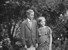 Halsey, Eugene, children of, standing outdoors, 1931 Creator: Arnold Genthe.