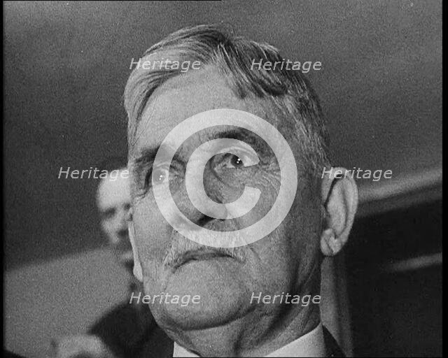 Witness Dr John F. Condon Giving Evidence in Court During the Lindbergh's Kidnapping Case Trial,1930 Creator: British Pathe Ltd.