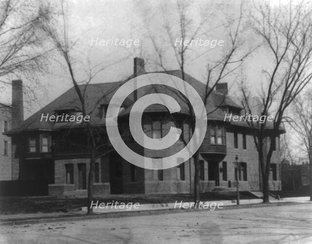 Whittemore House, exterior view of front and side, Washington, D.C., c1900. Creator: Frances Benjamin Johnston.