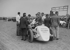 Raymond Mays' Vauxhall-Villiers at a sand racing event, c1930s. Artist: Bill Brunell.