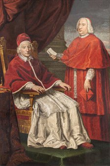 Portrait of Pope Clement XII. and Cardinal Neri Maria Corsini. Creator: Cristofari, Pietro Paolo (1685-1743).