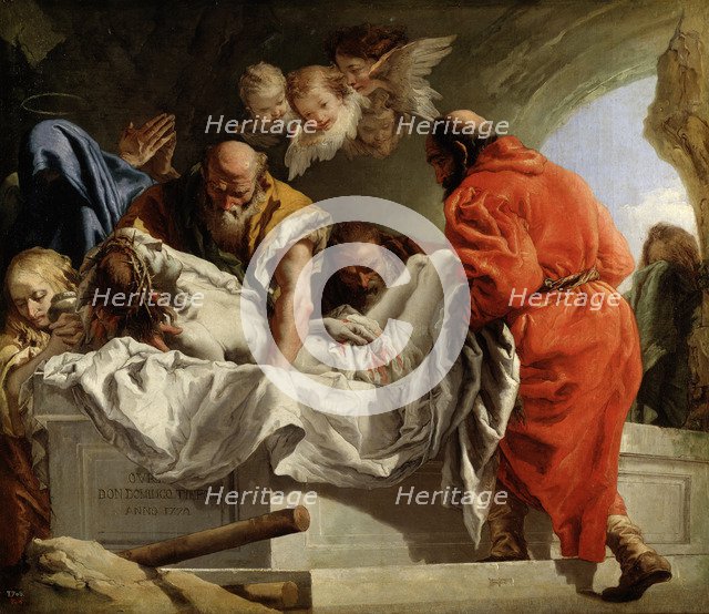 The Entombment of Christ, 1772. Artist: Tiepolo, Giandomenico (1727-1804)