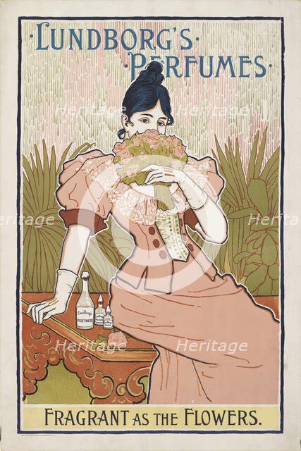 Lundborg's perfumes, 1890s. Creator: Rhead; Louis John (1858-1926).