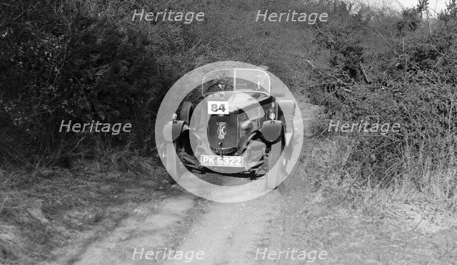 1929 AC Acedes Six Open tourer taking part in a trial Artist: Bill Brunell.