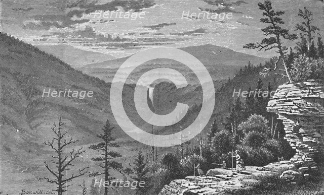 'Sunset Rock, Catskill Mountains', 1883. Artist: Charles E.H Bonwill.