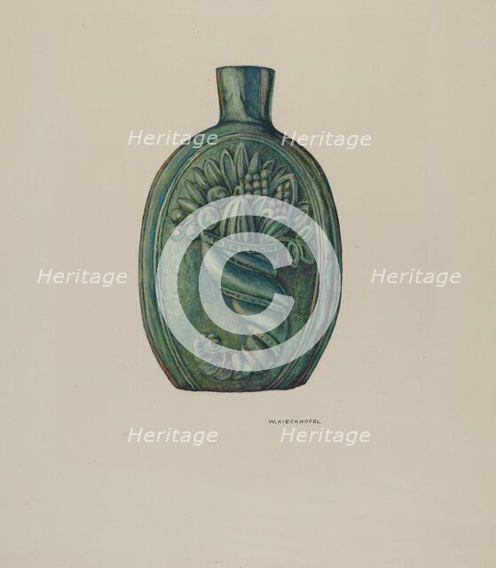 Flask, 1935/1942. Creator: William Kieckhofel.