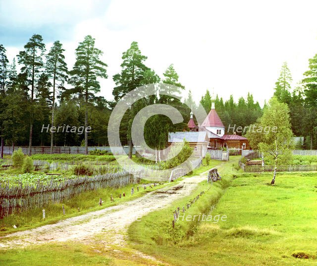 Assumption Hermitage [Russian Empire], 1909. Creator: Sergey Mikhaylovich Prokudin-Gorsky.