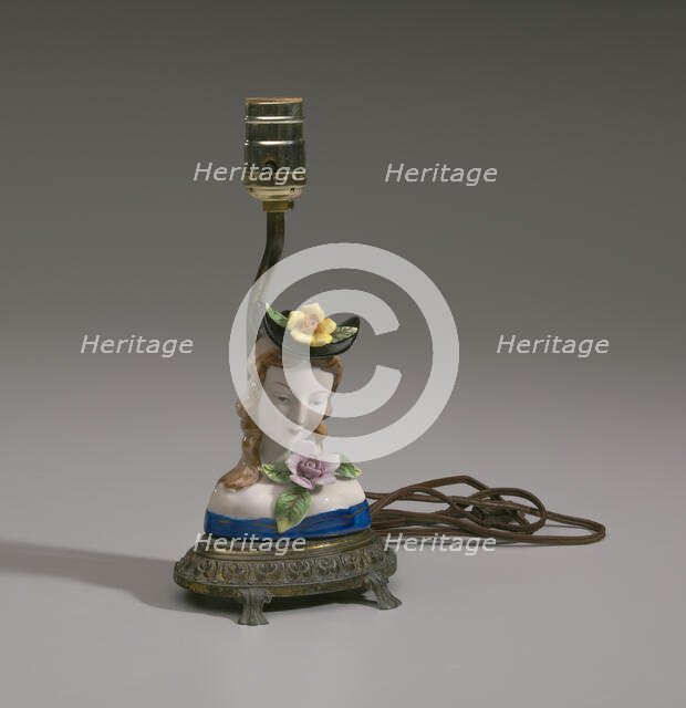 Lamp base from Mae's Millinery Shop, 1941-1994. Creator: Unknown.