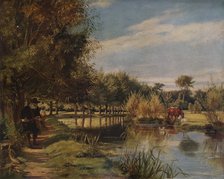 'Izaak Walton angling: A Summer's day on the banks of the Colne', (1938). Artist: Edward Matthew Ward.