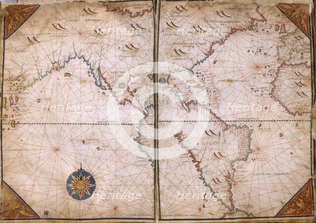 World Map, 1562. Creator: Giorgio Sideri.