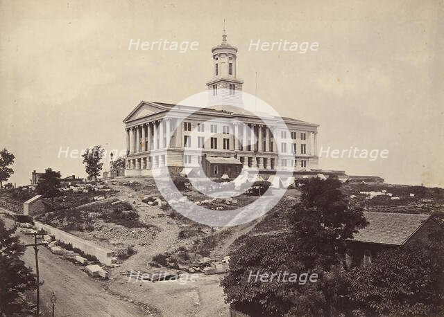 The Capitol, Nashville, Tennessee, 1860s. Creator: George N. Barnard.