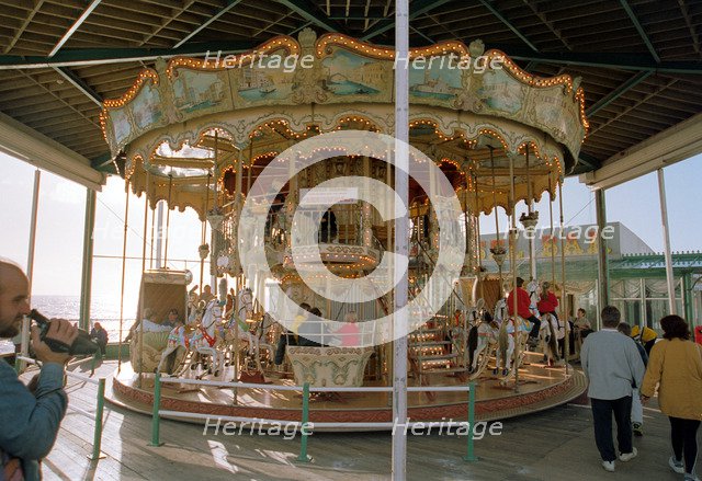 Venetian Carousel, North Pier, Blackpool, Lancashire, 1999. Artist: P Williams